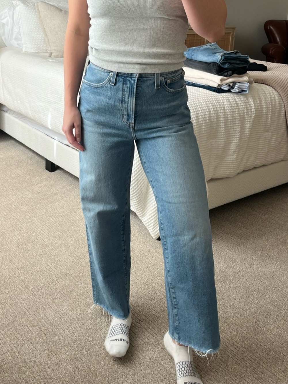 Madewell Light Blue Wide Leg Jeans
